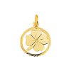 Kasius | Trendjuwelier huiscollectie 4005616 Gouden bedel klaver | Nu te koop bij 14Karaats.nl | 10001091-Pendants