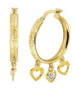 Zwartevalk | Juwelier Zwartevalk - 14 karaat gouden bedel oorbellen 12.055/23mm-- | Nu te koop bij 14Karaats.nl | 10001087-Earrings/Body-piercing Jewellery