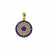 Star juwelier | Gouden Boze Oog Hanger | Zirkonia | 14 karaats | Nu te koop bij 14Karaats.nl | 10001091-Pendants