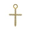 Piercings works | 18 Karaat Goud Hanger voor Oorbel - Kruis | Nu te koop bij 14Karaats.nl | 10001091-Pendants