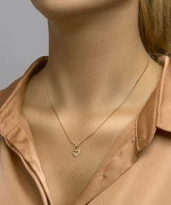 Sense Jewelry | Hanger Hart Zirkonia | Nu te koop bij 14Karaats.nl | 10001091-Pendants