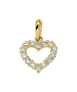 Its-Beautiful | hanger hart zirkonia | Nu te koop bij 14Karaats.nl | 10001091-Pendants