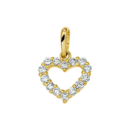 Its-Beautiful | hanger hart zirkonia | Nu te koop bij 14Karaats.nl | 10001091-Pendants