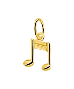 Its-Beautiful | Hanger Muzieknoot 14K Geelgoud | Nu te koop bij 14Karaats.nl | 10001091-Pendants