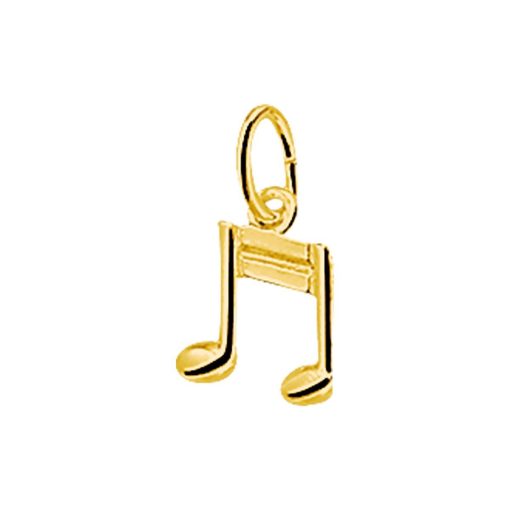 Its-Beautiful | Hanger Muzieknoot 14K Geelgoud | Nu te koop bij 14Karaats.nl | 10001091-Pendants