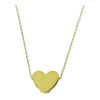 Star juwelier | Gouden Ketting Hart Hanger Graveren Zirkonia 14 karaats | Nu te koop bij 14Karaats.nl | 10001091-Pendants