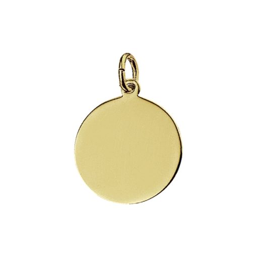 The Jewelry Collection | The Jewelry Collection Graveerhanger - Goud | Nu te koop bij 14Karaats.nl | 10001091-Pendants