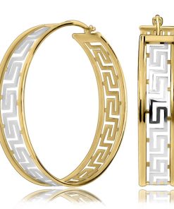 Zwartevalk | Juwelier Zwartevalk 14 karaat gouden bicolor oorbellen - 12.401.138 | Nu te koop bij 14Karaats.nl | 10001087-Earrings/Body-piercing Jewellery