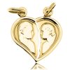 Zwartevalk | Juwelier Zwartevalk 14 karaat gouden breek hart hanger - 14.101.043 | Nu te koop bij 14Karaats.nl | 10001091-Pendants