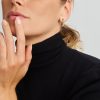Sense Jewelry | Klapoorringen Diamant 0.14ct H Si Bicolor Gestift | Nu te koop bij 14Karaats.nl | 10001087-Earrings/Body-piercing Jewellery