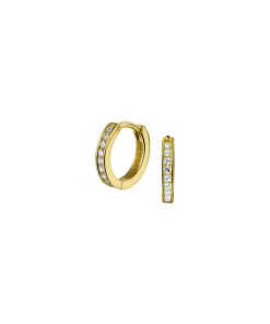 Sense Jewelry | Klapoorringen Zirkonia | Nu te koop bij 14Karaats.nl | 10001087-Earrings/Body-piercing Jewellery
