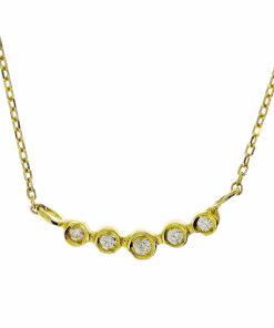 Star juwelier | Gouden Ketting met Hanger Diamant 18 karaats | Nu te koop bij 14Karaats.nl | 10001091-Pendants