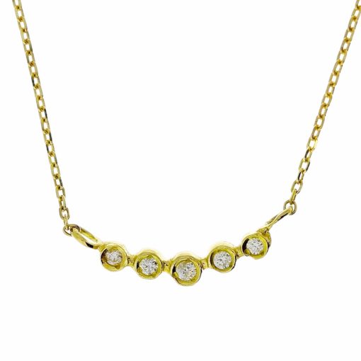 Star juwelier | Gouden Ketting met Hanger Diamant 18 karaats | Nu te koop bij 14Karaats.nl | 10001091-Pendants