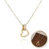 eCarla | Ketting met hartje zirkonia roestvrij staal verguld met 14 karaat goud / geweldige VERJAARDAG CADEAU / voor kinderen vrouwen sieraad dames meisjes / ketting met luxe doos / sieraden / halsketting / collier / elegante ketting met 14 k goudverguld / | Nu te koop bij 14Karaats.nl | 10001083-Anklets