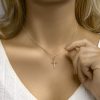 Sense Jewelry | Hanger Kruis Gediamanteerd | Nu te koop bij 14Karaats.nl | 10001091-Pendants