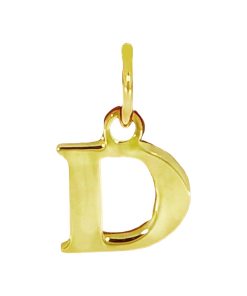 Star juwelier | Goud Hanger Letter D 14 karaats | Nu te koop bij 14Karaats.nl | 10001091-Pendants