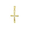 Its-Beautiful | Kruis Hanger van Geelgoud met Zirkonia | Nu te koop bij 14Karaats.nl | 10001091-Pendants