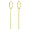 JYC | Joy|S - Zilveren Bar/ Staaf 1 x 25 mm oorbellen - oorringen - gold plated | Nu te koop bij 14Karaats.nl | 10001087-Earrings/Body-piercing Jewellery