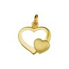Sense Jewelry | Hanger Hart Poli/mat | Nu te koop bij 14Karaats.nl | 10001091-Pendants