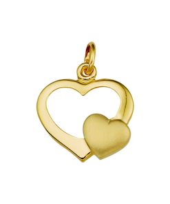 Sense Jewelry | Hanger Hart Poli/mat | Nu te koop bij 14Karaats.nl | 10001091-Pendants