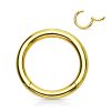 LMPiercings NL | Piercing ring high quality gold plated 1.2 x 10 mm - LMPiercings | Nu te koop bij 14Karaats.nl | 10001087-Earrings/Body-piercing Jewellery