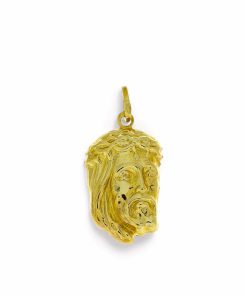 Star juwelier | Gouden Jezus Hoofd 14 karaats | Nu te koop bij 14Karaats.nl | 10001091-Pendants