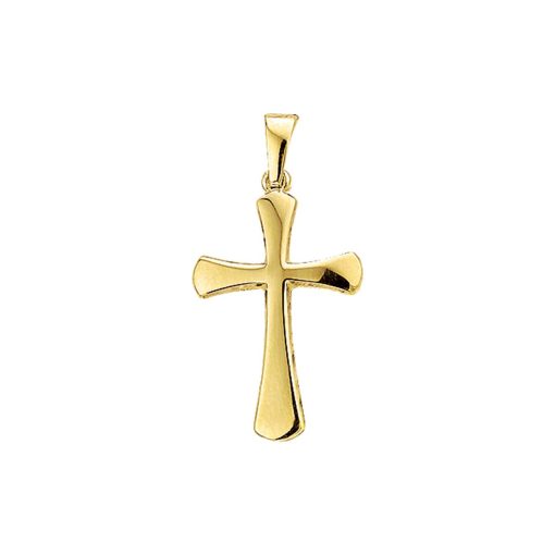 The Jewelry Collection | The Jewelry Collection Hanger Kruis - Geelgoud (14 Krt.) | Nu te koop bij 14Karaats.nl | 10001091-Pendants