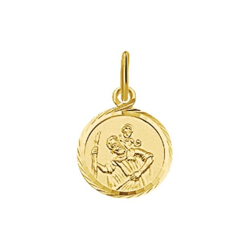 Marie-Celeste | Marie Celeste hanger scapulier gediamanteerd - Goud | Nu te koop bij 14Karaats.nl | 10001091-Pendants