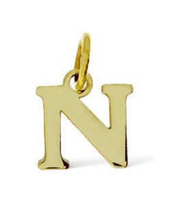 Star juwelier | Goud Hanger Letter N 14 karaats | Nu te koop bij 14Karaats.nl | 10001091-Pendants