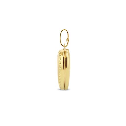 Sense Jewelry | Medaillon Hart Bolletjes | Nu te koop bij 14Karaats.nl | 10001091-Pendants