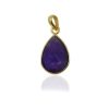 SilverGems | Silvergems Geel goud vergulde zilveren hanger met Amethist edelsteen | Nu te koop bij 14Karaats.nl | 10001091-Pendants