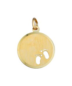 Sense Jewelry | Graveerhanger Voeten Poli/mat | Nu te koop bij 14Karaats.nl | 10001091-Pendants