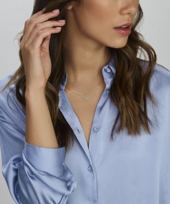 The Jewelry Collection | The Jewelry Collection Hanger Hart Zirkonia - Goud | Nu te koop bij 14Karaats.nl | 10001091-Pendants