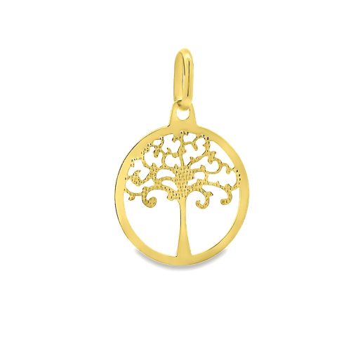 Zwartevalk | Juwelier Zwartevalk 14 karaat gouden levensboom hanger - 14.307 | Nu te koop bij 14Karaats.nl | 10001091-Pendants