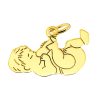 Zwartevalk | Juwelier Zwartevalk 14 karaat gouden baby hanger - 14.195/14K | Nu te koop bij 14Karaats.nl | 10001091-Pendants