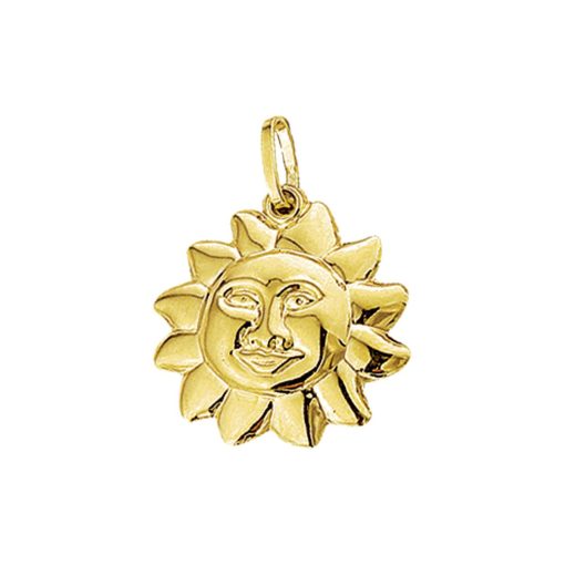 Kasius | Huiscollectie 4001979 Gouden bedel Zonnetje | Nu te koop bij 14Karaats.nl | 10001091-Pendants