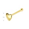 LEV Sieraden | Lev Sieraden - 14 Karaat geelgoud neus piercing met hartje | Nu te koop bij 14Karaats.nl | 10001087-Earrings/Body-piercing Jewellery