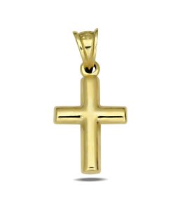 Zwartevalk | Juwelier Zwartevalk 14 karaat gouden kruis hanger - 14.266 | Nu te koop bij 14Karaats.nl | 10001091-Pendants