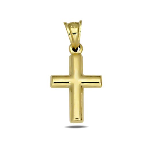 Zwartevalk | Juwelier Zwartevalk 14 karaat gouden kruis hanger - 14.266 | Nu te koop bij 14Karaats.nl | 10001091-Pendants