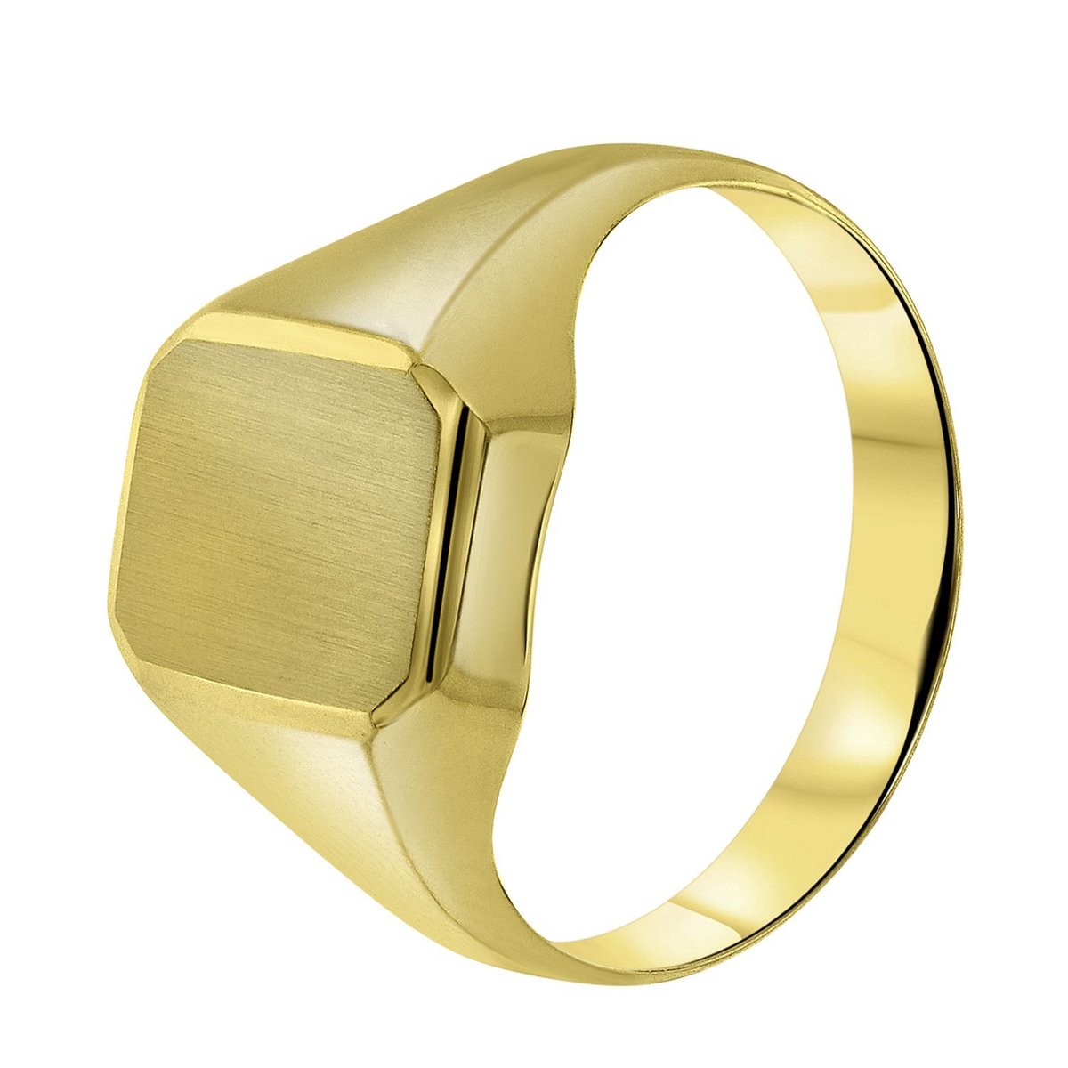 Lucardi | Lucardi Heren 14 Karaat geelgouden zegelring zeskant - Ring - 14 Karaat Goud - Geelgoud - 19 / 60 mm | Koop bij 14Karaats.nl Lucardi | Lucardi Heren 14 Karaat geelgouden zegelring zeskant - Ring - 14 Karaat Goud - Geelgoud - 19 / 60 mm | Nu te koop bij 14Karaats.nl | 10001092-Rings