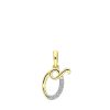 Lucardi | Lucardi Dames alfabet hanger met diamant (0