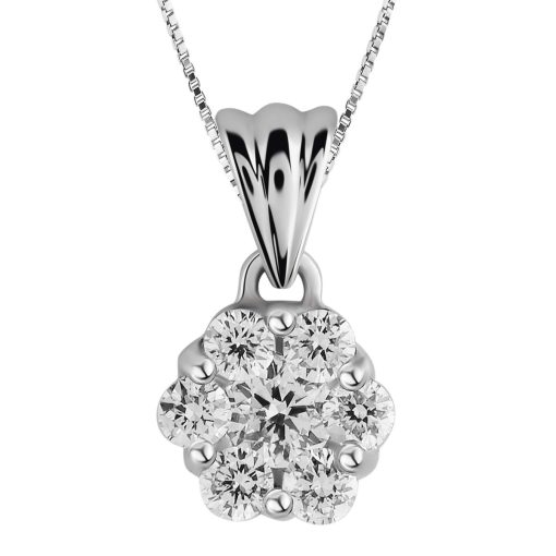 Orphelia | Orphelia HD-4177 - Hanger - 18 Karaat Witgoud / Diamant 0.26 ct | Nu te koop bij 14Karaats.nl | 10001091-Pendants