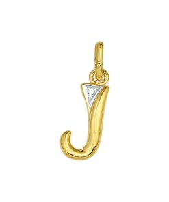 Its-Beautiful | Hanger Letter Diamant 0.005Ct H Si 14K Geelgoud | Nu te koop bij 14Karaats.nl | 10001091-Pendants