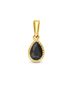 Its-Beautiful | hanger zwart zirkonia 14 mm | Nu te koop bij 14Karaats.nl | 10001091-Pendants
