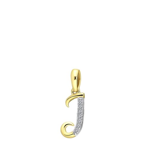 Lucardi | Lucardi Dames alfabet hanger met diamant (0