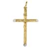 Zwartevalk | Juwelier Zwartevalk 14 karaat gouden kruis met Jezus hanger - 14.102.013 | Nu te koop bij 14Karaats.nl | 10001091-Pendants