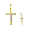 Star juwelier | Gouden Kruis Hanger Corpus 36 mm 18 mm 18 karaats | Nu te koop bij 14Karaats.nl | 10001091-Pendants