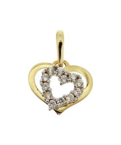 Its-Beautiful | hanger hart zirkonia | Nu te koop bij 14Karaats.nl | 10001091-Pendants