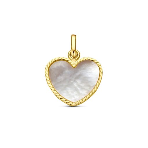 Its-Beautiful | hanger hartje parelmoer | Nu te koop bij 14Karaats.nl | 10001091-Pendants