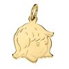 Zwartevalk | Juwelier Zwartevalk 14 karaat gouden meisjes kinderkop hanger - 14.101.165/14K | Nu te koop bij 14Karaats.nl | 10001091-Pendants